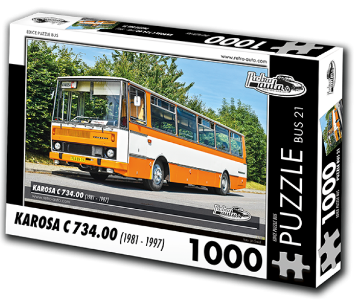 Puzzle - Retro-auta - Autobuz Karosa C 734.00 (1981-1997)