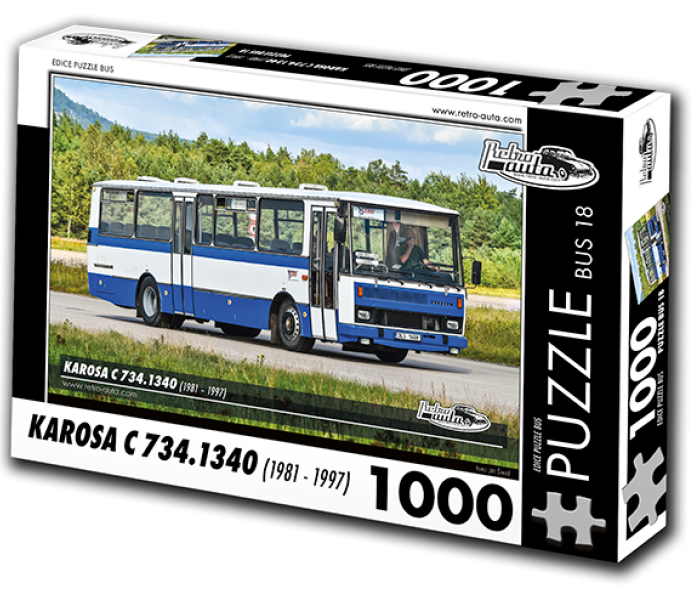 Puzzle - Retro-auta - Autobuz Karosa C 734.1340 (1981-1997)