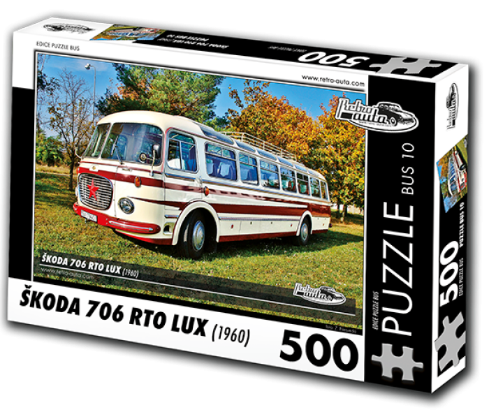 Puzzle - Retro-auta - Autobuz Škoda 706 RTO LUX (1960)