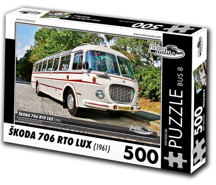 Puzzle - Retro-auta - Autobuz Škoda 706 RTO LUX (1961)