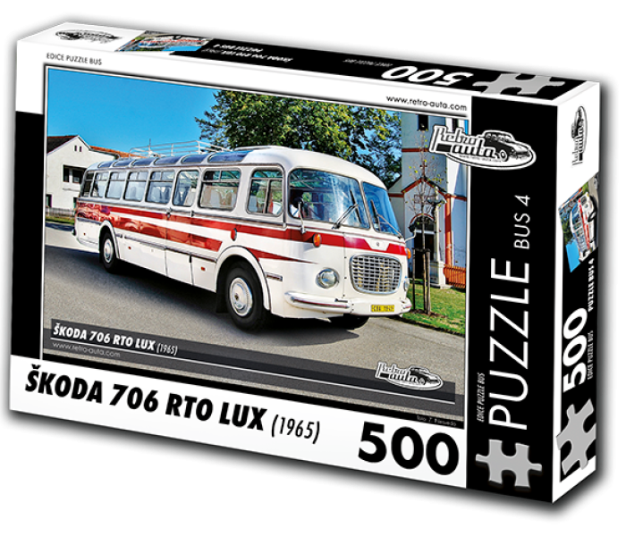Puzzle - Retro-auta - Autobuz Škoda 706 RTO LUX (1965)
