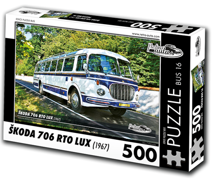 Puzzle - Retro-auta - Autobuz Škoda 706 RTO LUX (1967)