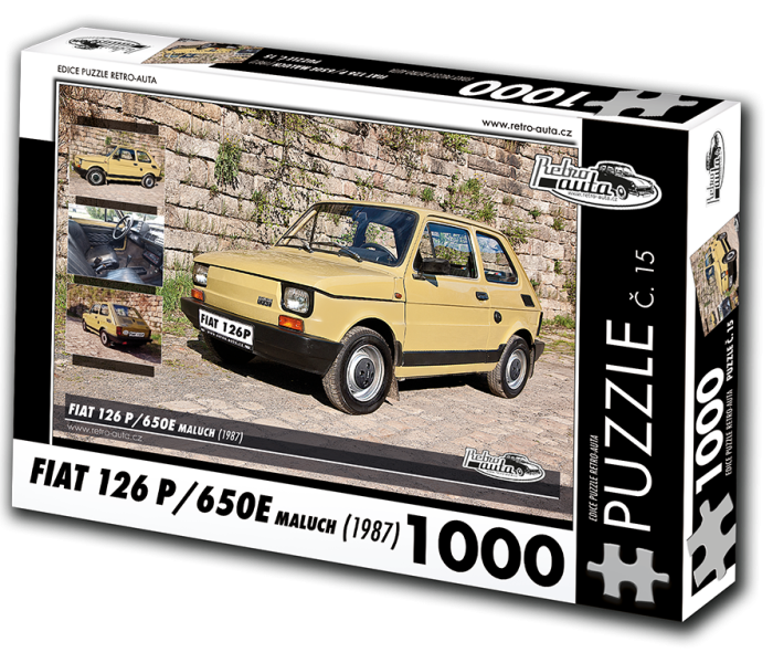 Puzzle - Retro-auta - Fiat 126 P/650E (1987)
