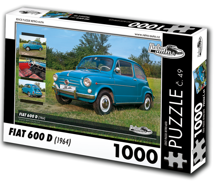 Puzzle - Retro-auta - Fiat 600 D (1964)