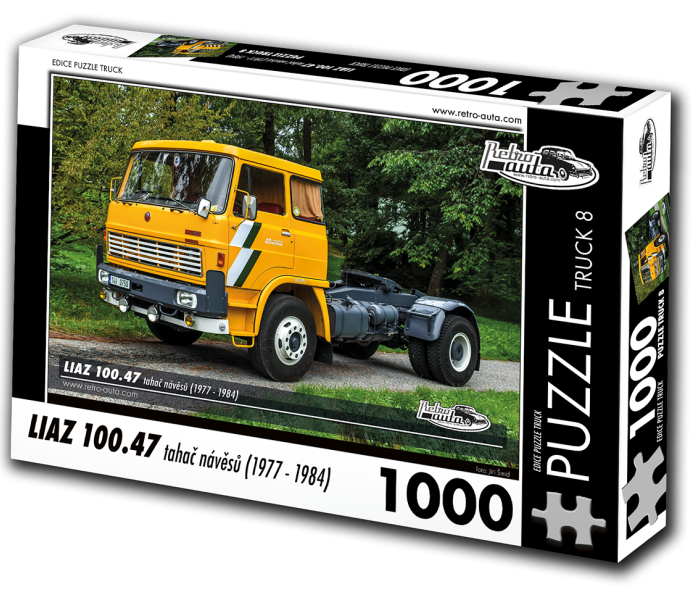 Puzzle - Retro-auta - Liaz 100.47 tractor cu semiremorcă (1977-1984)