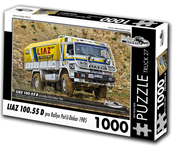 Puzzle - Retro-auta - Liaz 100.55 D pentru Rally Paris-Dakar 1985