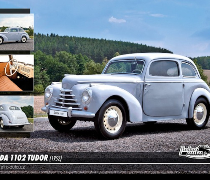 Puzzle - Retro-auta - Škoda 1102 Tudor (1952)