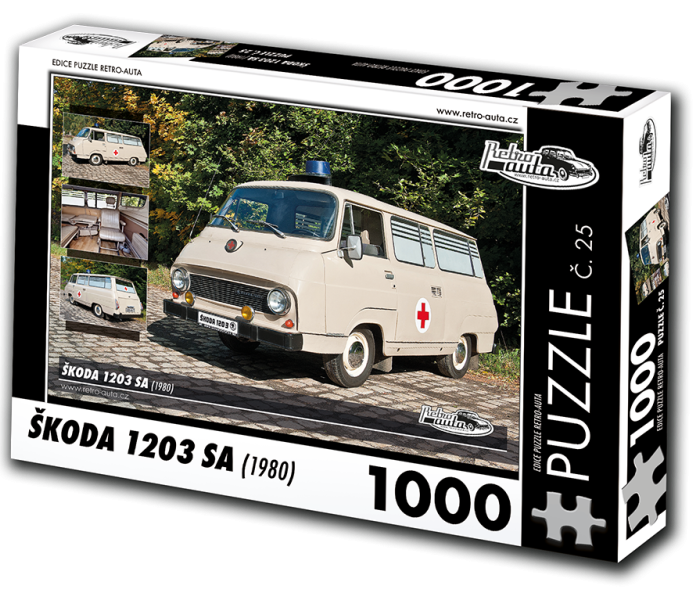Puzzle - Retro-auta - Škoda 1203 SA (1980)