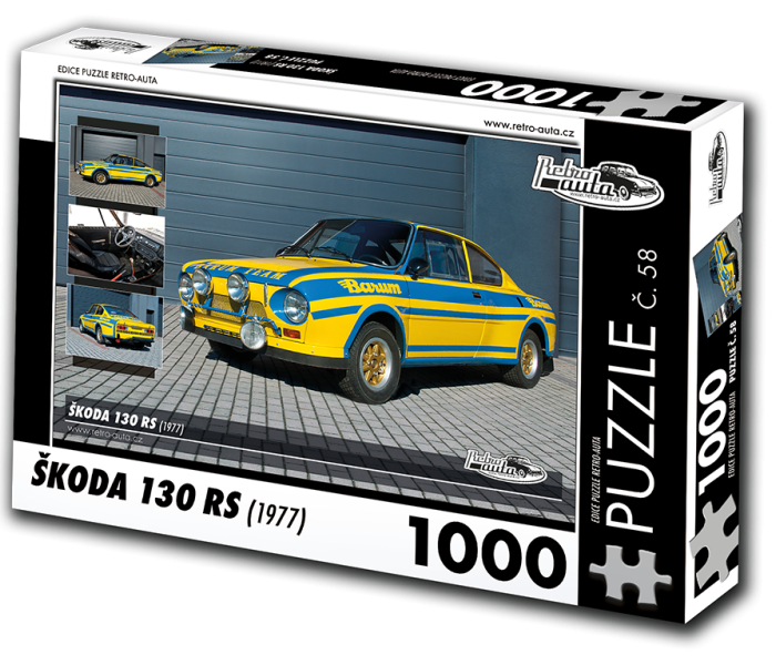 Puzzle - Retro-auta - Škoda 130 RS (1977)