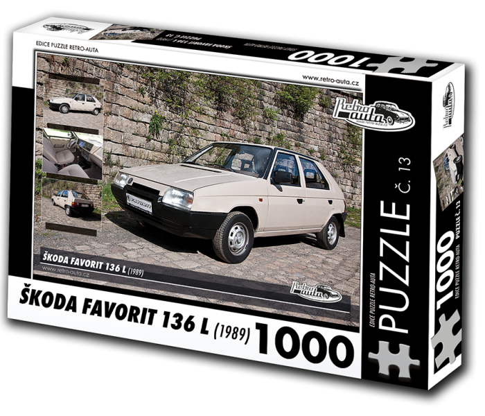 Puzzle - Retro-auta - Škoda Favorit 136 L (1989)