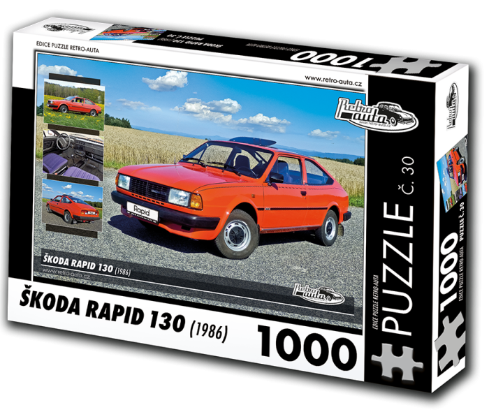 Puzzle - Retro-auta - Škoda Rapid 130 (1986)