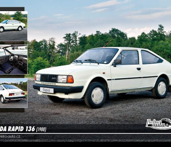 Puzzle - Retro-auta - Škoda Rapid 136 (1988)