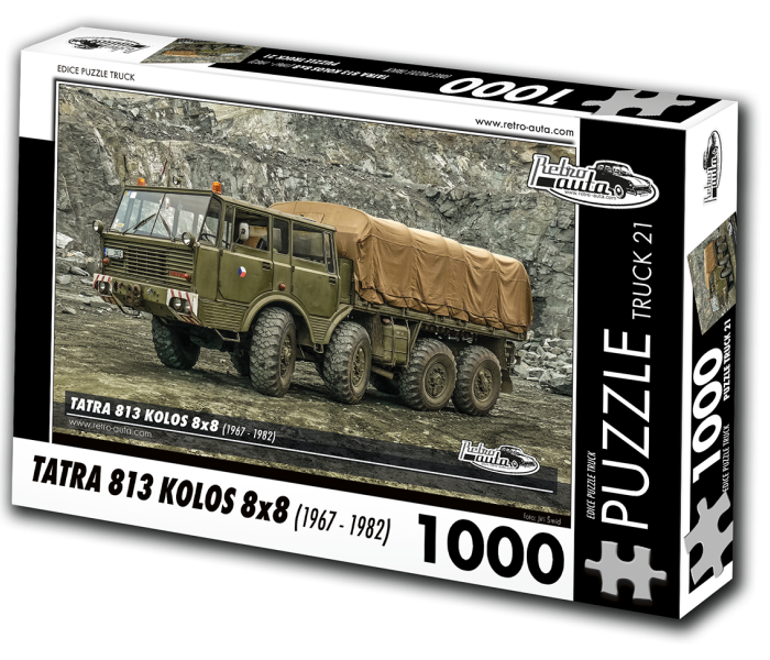 Puzzle - Retro-auta - Tatra 813 KOLOS 8x8 (1967-1982)