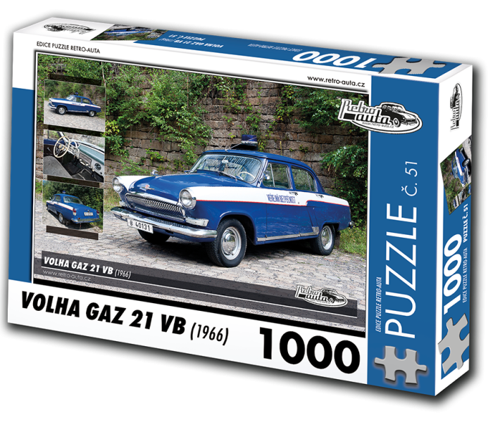 Puzzle - Retro-auta - Volha GAZ 21 VB (1966)