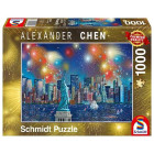 Puzzle - Schmidt - Focuri de artificii deasupra Statuii Libertății