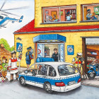 Puzzle - Schmidt - Elicopter poliție + model elicopter