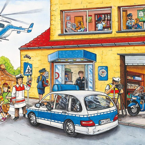 Elicopter poliție + model elicopter