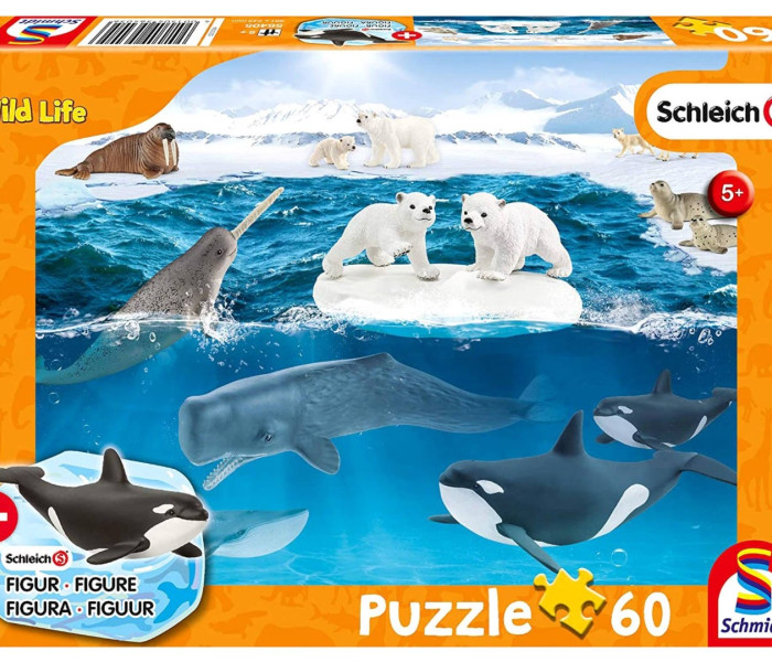 Puzzle - Schmidt - În Antarctica + figurină