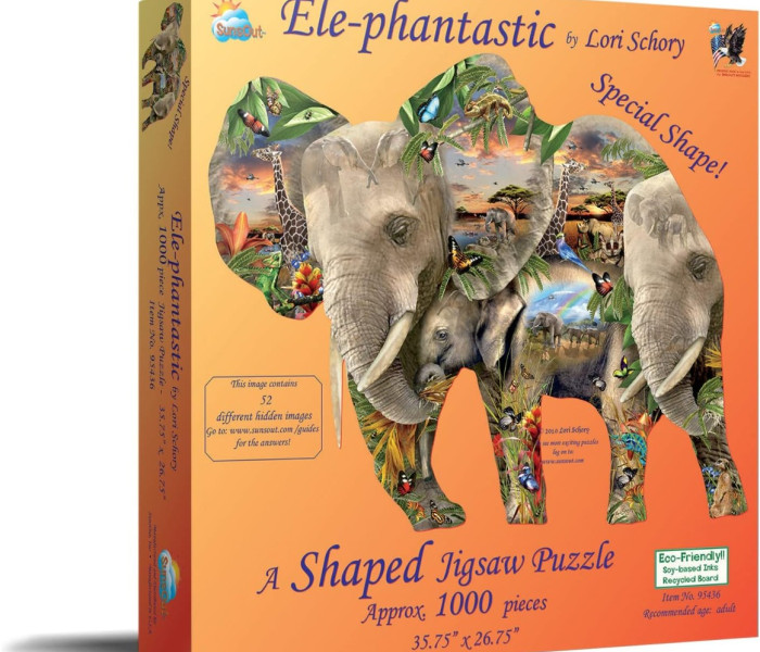 Puzzle - Sunsout - Elefanți