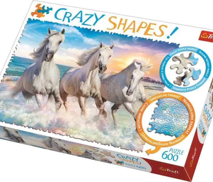 Puzzle - Trefl - Cai în galop printre valuri