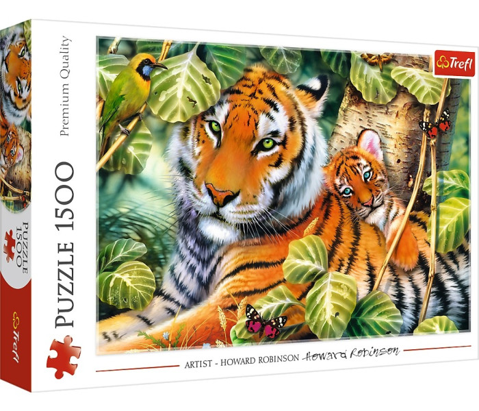 Puzzle - Trefl - Doi tigri