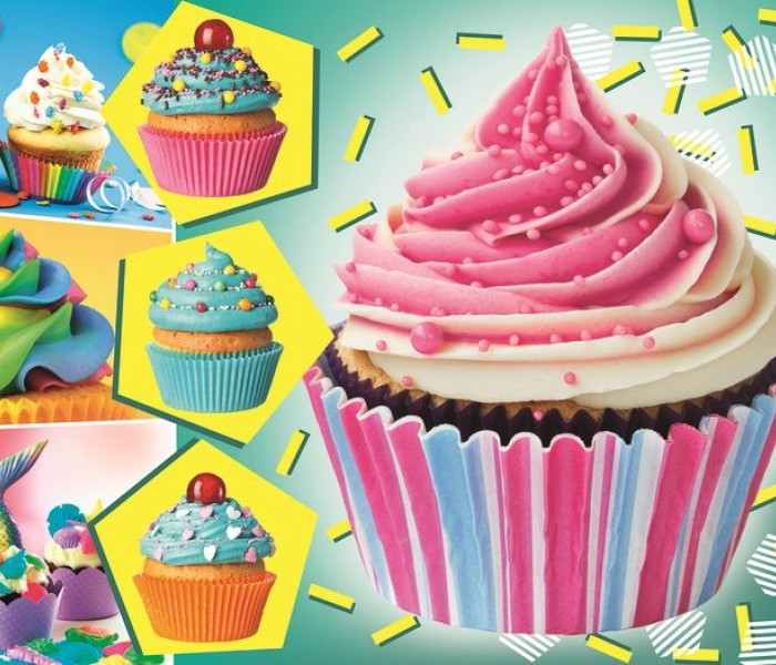 Puzzle - Trefl - Prăjituri colorate - Puzzle panoramic