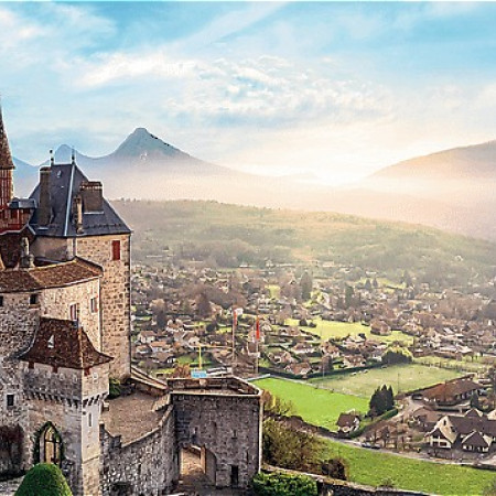 Castelul Menthon, Franța - Puzzle panoramic