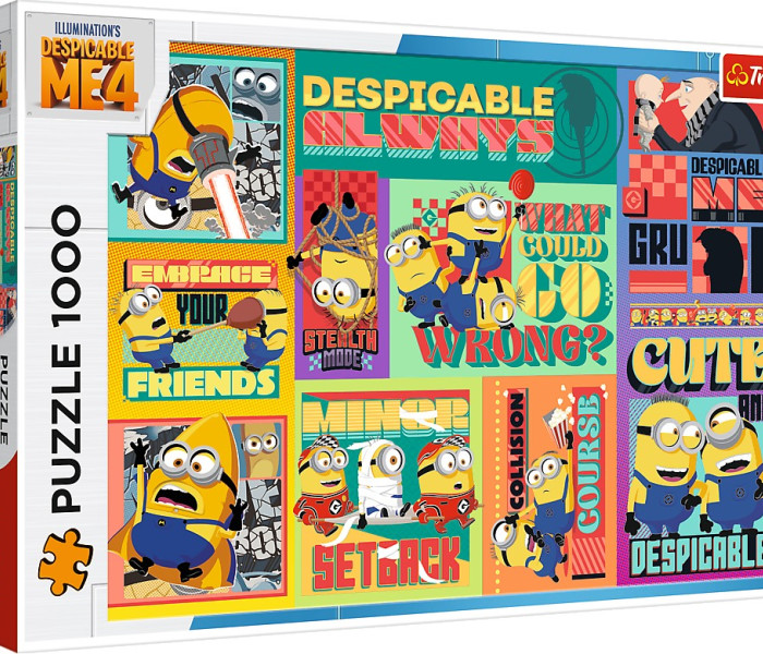 Puzzle - Trefl - Eu, zlobitorul 4: Gru și Minionii