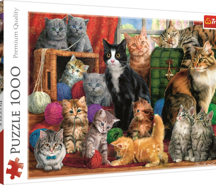 Puzzle - Trefl - Întâlnire felină