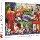Puzzle - Trefl - Pisici pe canapea