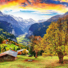 Puzzle - Trefl - Sat alpin pitoresc