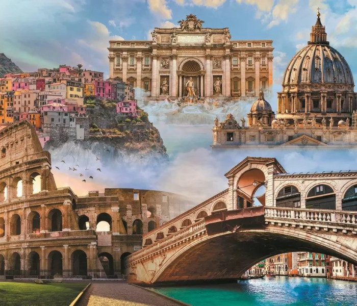 Puzzle - Trefl - Locuri preferate: Italia