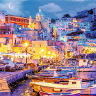 Puzzle - Trefl - Insula Procida noaptea, Italia