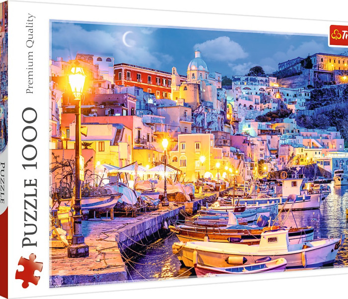 Puzzle - Trefl - Insula Procida noaptea, Italia