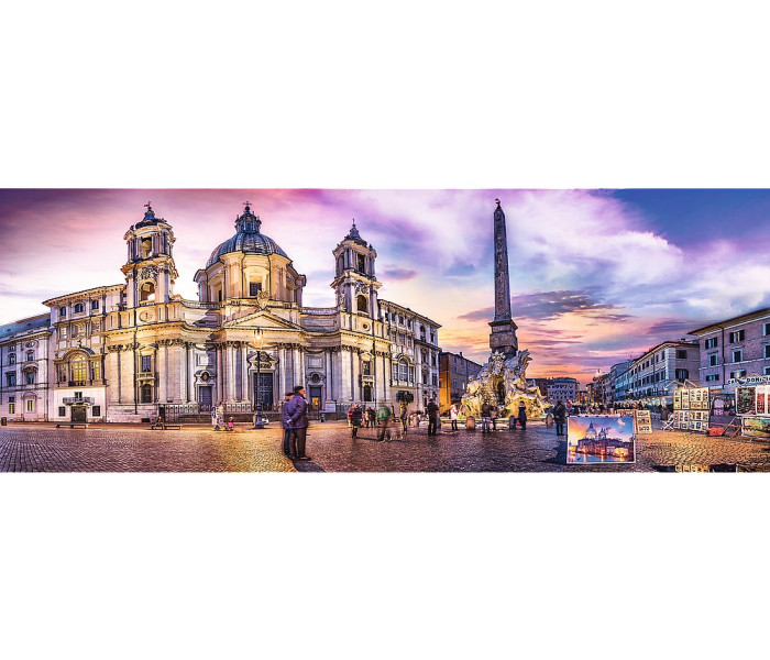 Puzzle - Trefl - Piazza Navona, Roma - Puzzle panoramic
