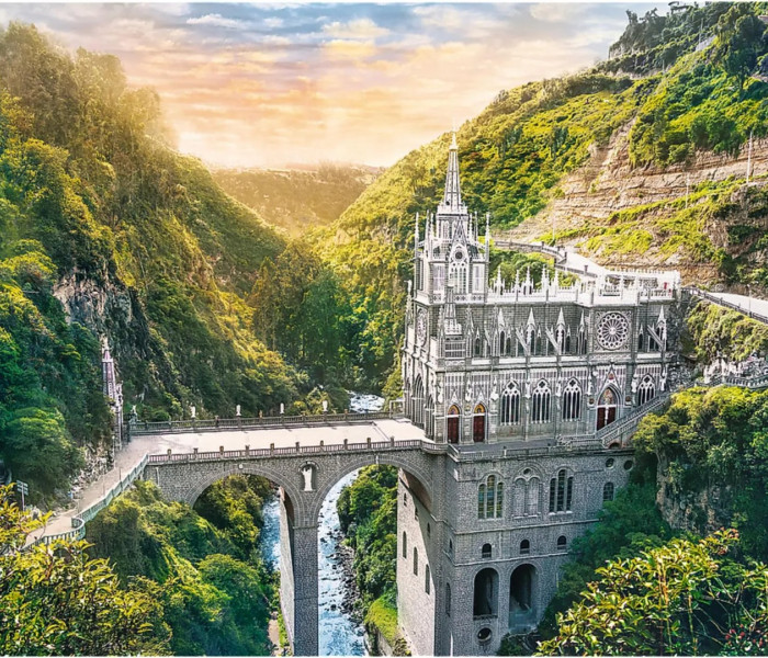 Puzzle - Trefl - Sanctuarul Las Lajas, Columbia