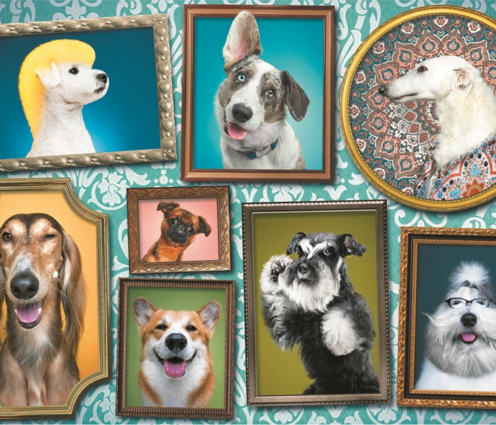 Puzzle - Trefl - Câini veseli