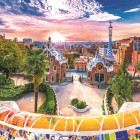 Puzzle - Trefl - Apus de soare deasupra Barcelonei, Spania