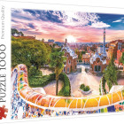 Puzzle - Trefl - Apus de soare deasupra Barcelonei, Spania