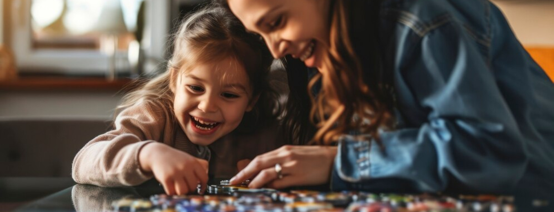 Puzzle-uri distractive care dezvoltă imaginația.