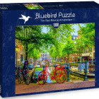 Puzzle - Bluebird - Bicicletă roșie în Amsterdam
