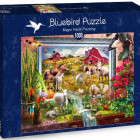 Puzzle - Bluebird - Fermă pictată