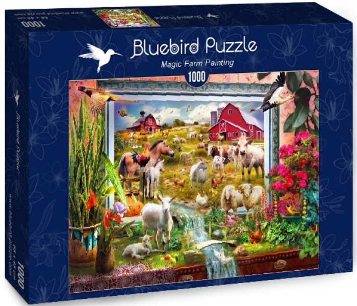 Puzzle - Bluebird - Fermă pictată