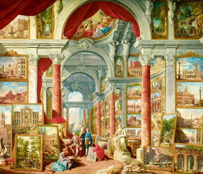 Puzzle - Bluebird - Tablouri cu vederi asupra Romei moderne