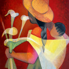 Puzzle - Bluebird - Vânzătoare de flori