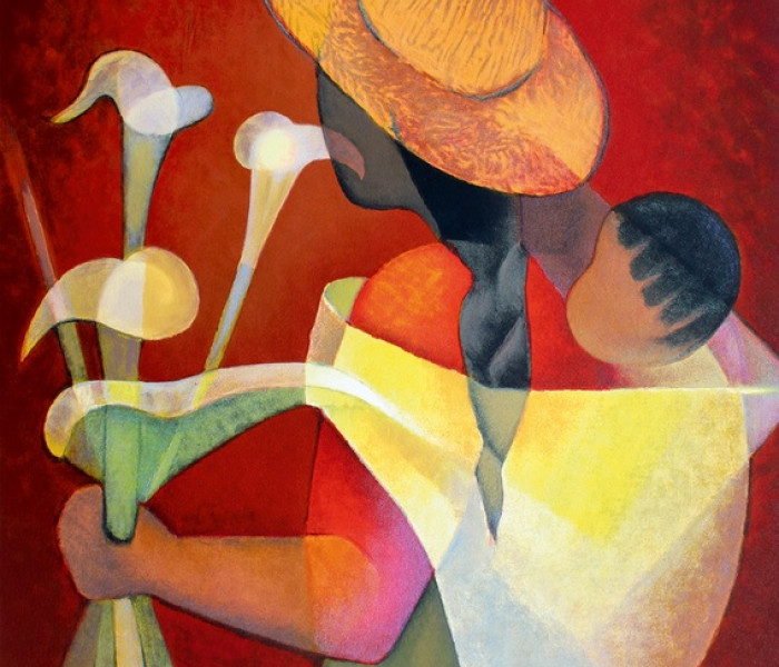 Puzzle - Bluebird - Vânzătoare de flori