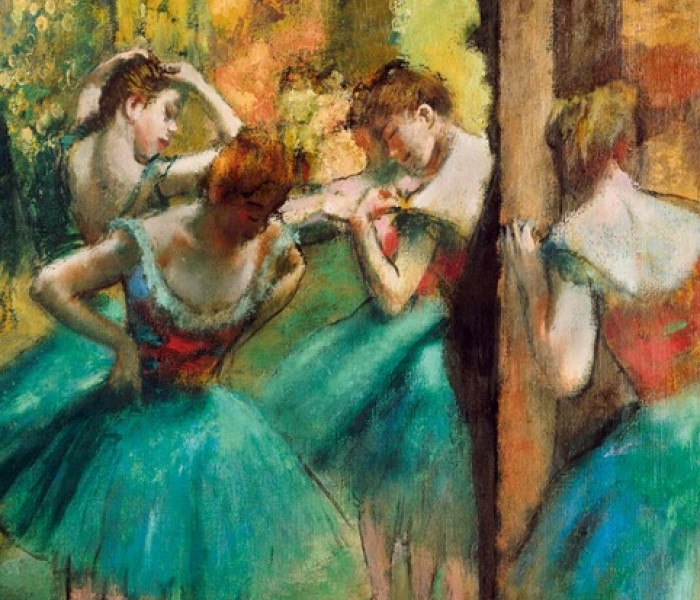 Puzzle - Bluebird - Dansatoare roz-verzi