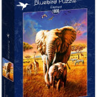 Puzzle - Bluebird - Elefanți