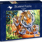 Puzzle - Bluebird - Tigria rodinka