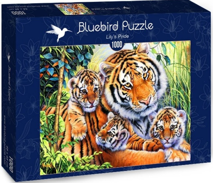 Puzzle - Bluebird - Tigria rodinka